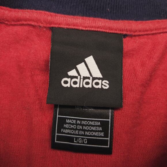 Adidas Cleveland Cavaliers Graphic Long Sleeve Basketball Shirt Mens Size L Red - Picture 3 of 9